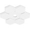 Ekena Millwork Daisy Architectural Grade PVC Contemporary Ceiling Medallion, 26"OD x 3"ID x 9"C x 1"P CMP26DY-03000 - alternate 3